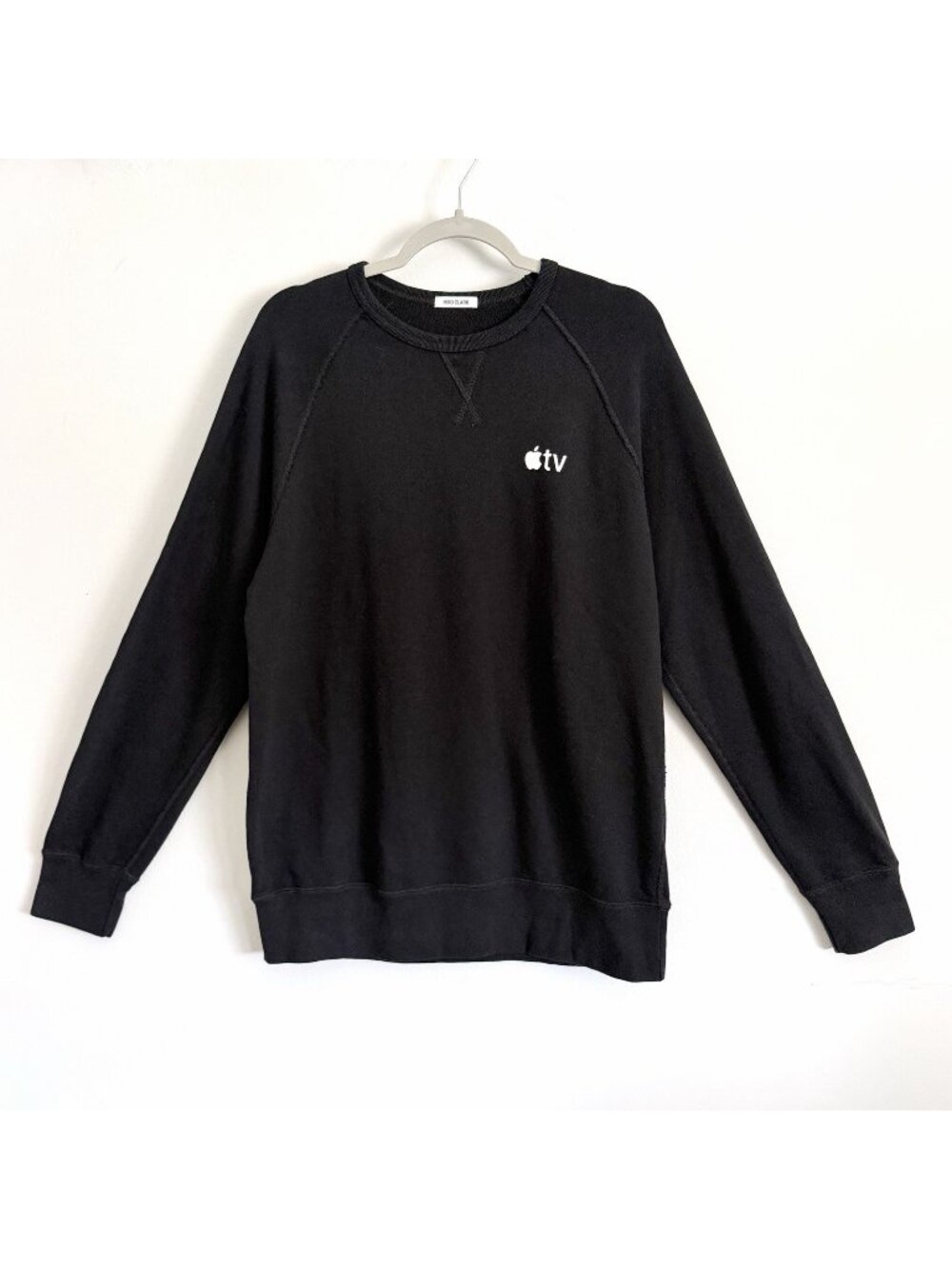Hiro Clark Black Sweatshirt Apple TV Logo Cotton Rare Employee Adult Size Large